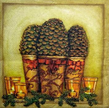 130 Christmas Flowers - 3-ply - Ambiente
